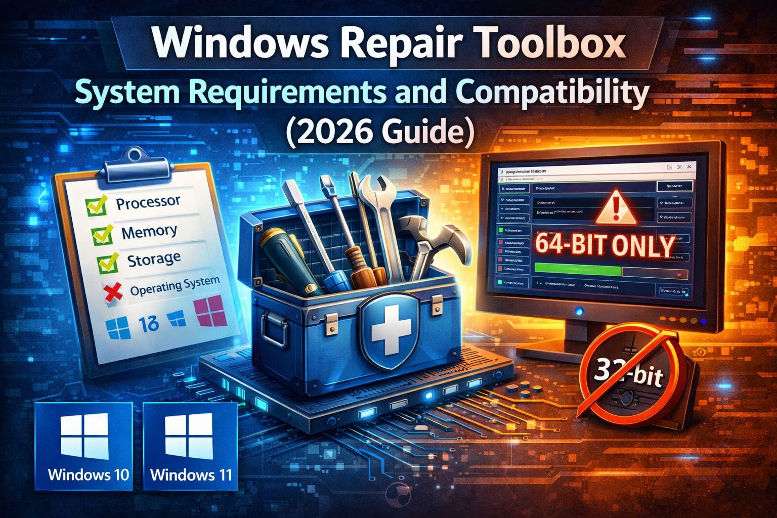 Windows Repair Toolbox System Requirements and Compatibility